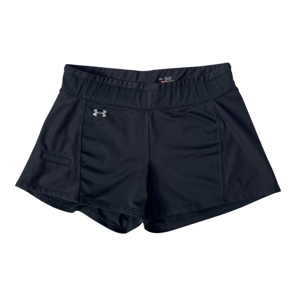 Women's Under Armour Loose Fit Heat Gear Shorts Size Small Black